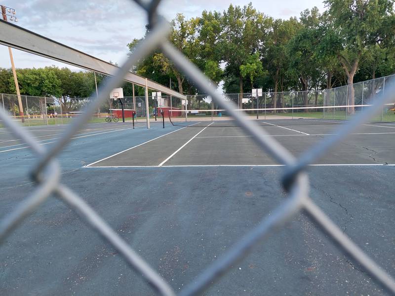 The tennis courts at Kirby Park in Spring Valley will be converted into two pickleball courts and a tennis court. The project will give Spring Valley its first pickleball courts.