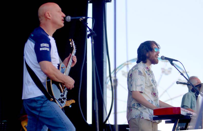 The Mr. Myers Band entertains on the main stage during the 20th Annual Fall Fest at Deicke Park in Huntley on Sunday, September 28, 2025.