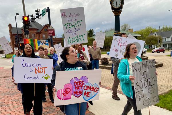 Survivors of sexual violence, advocates ‘Take Back the Night’ in DeKalb