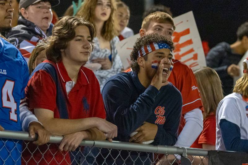 Streator fans cheer on team during their homecoming game on Friday, October 4, 2024 at Streator high school in Streator.