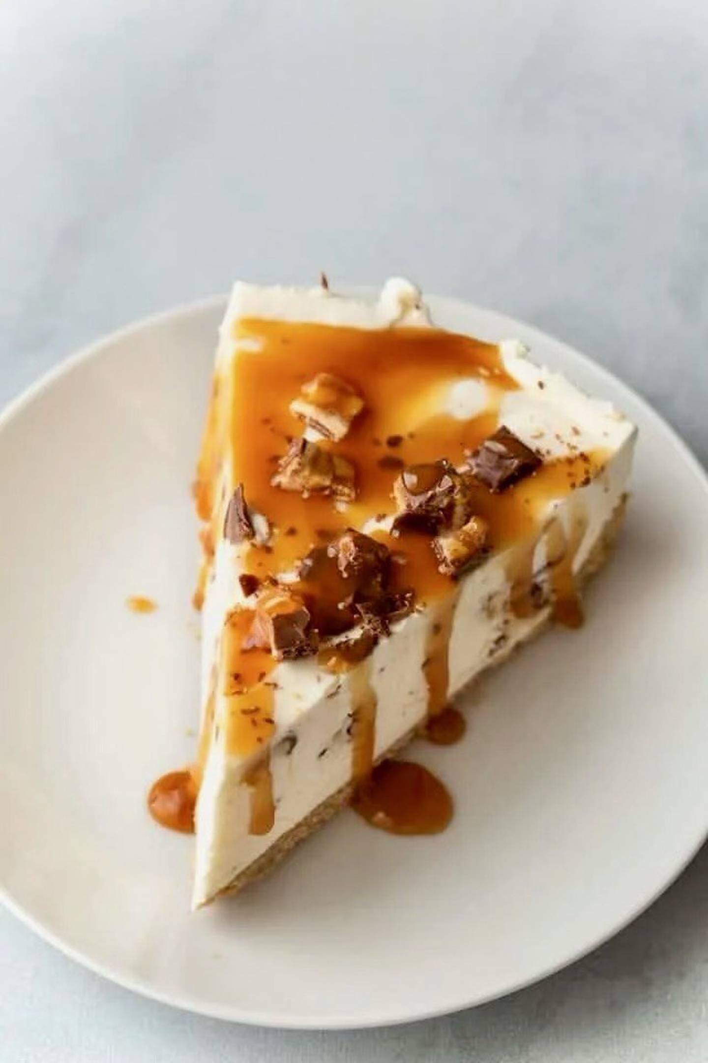 Graham said he enjoys experimenting with new techniques and discovering ways to push his baking skills forward. For the past few years, he has been perfecting his cheesecake recipe. (Pictured is his snickers cheesecake)
