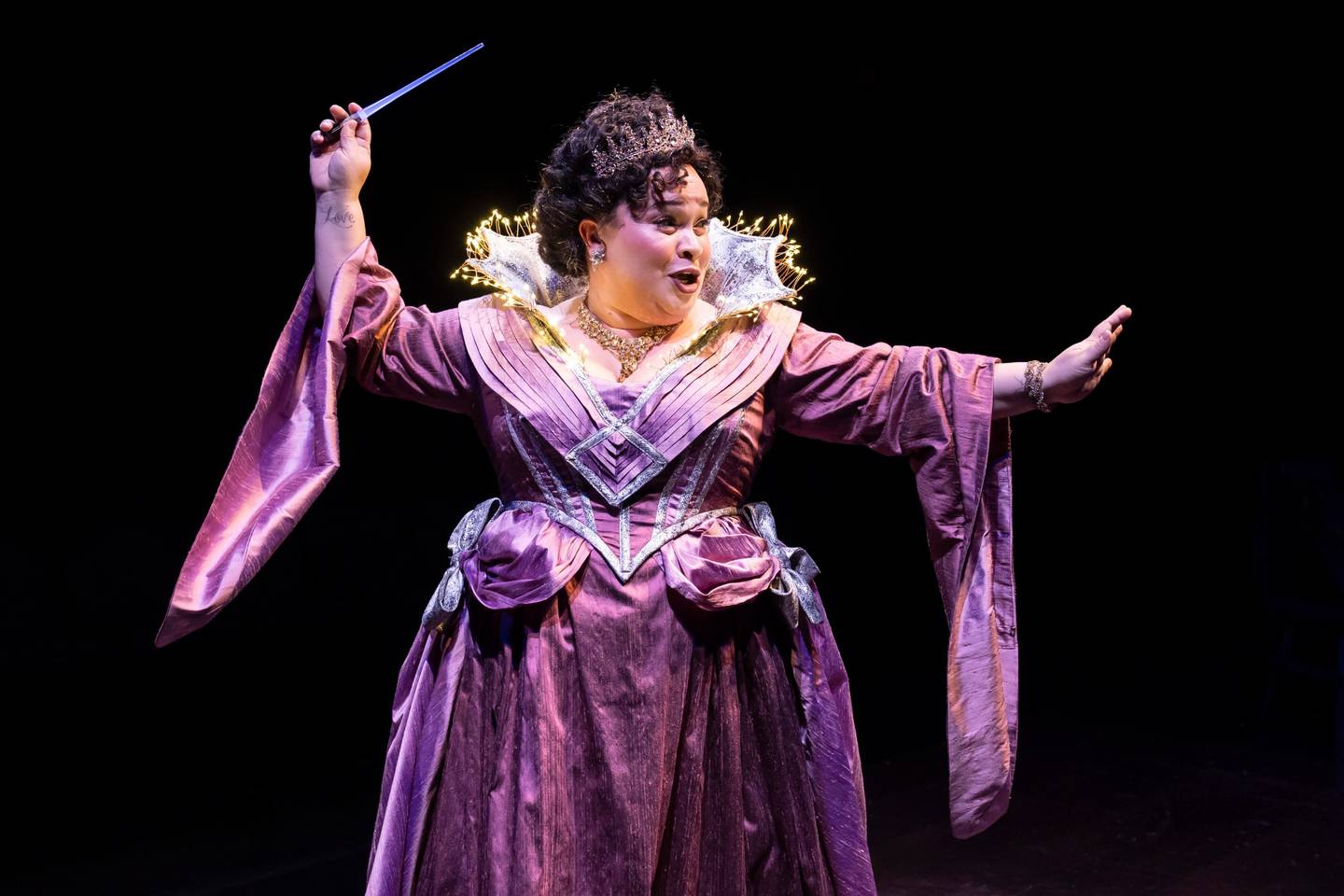 Fairy Godmother (Lillian Castillo) in the Marriott's Theatre for Young Audiences production of Rodgers & Hammerstein's "Cinderella" through Dec. 29, 2024 in Lincolnshire.