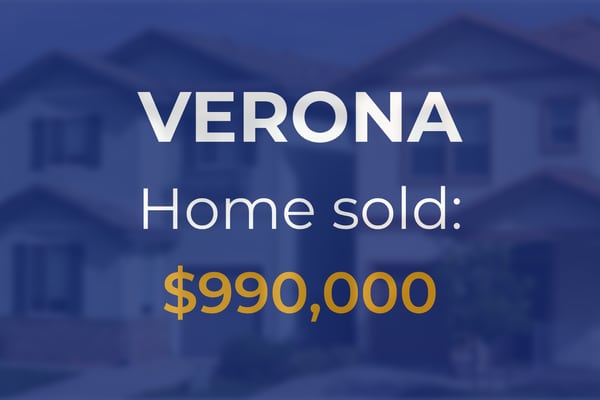 Sale closed in Verona: $990,000 for a rural residence