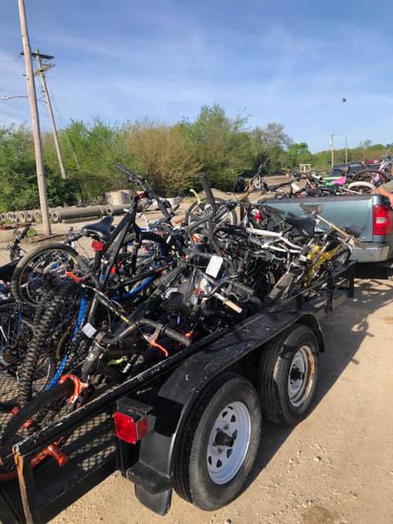 The Ottawa Police Department donated bicycles that are abandoned or turned into the police to the nonprofit, The Bike Place, in Princeton.