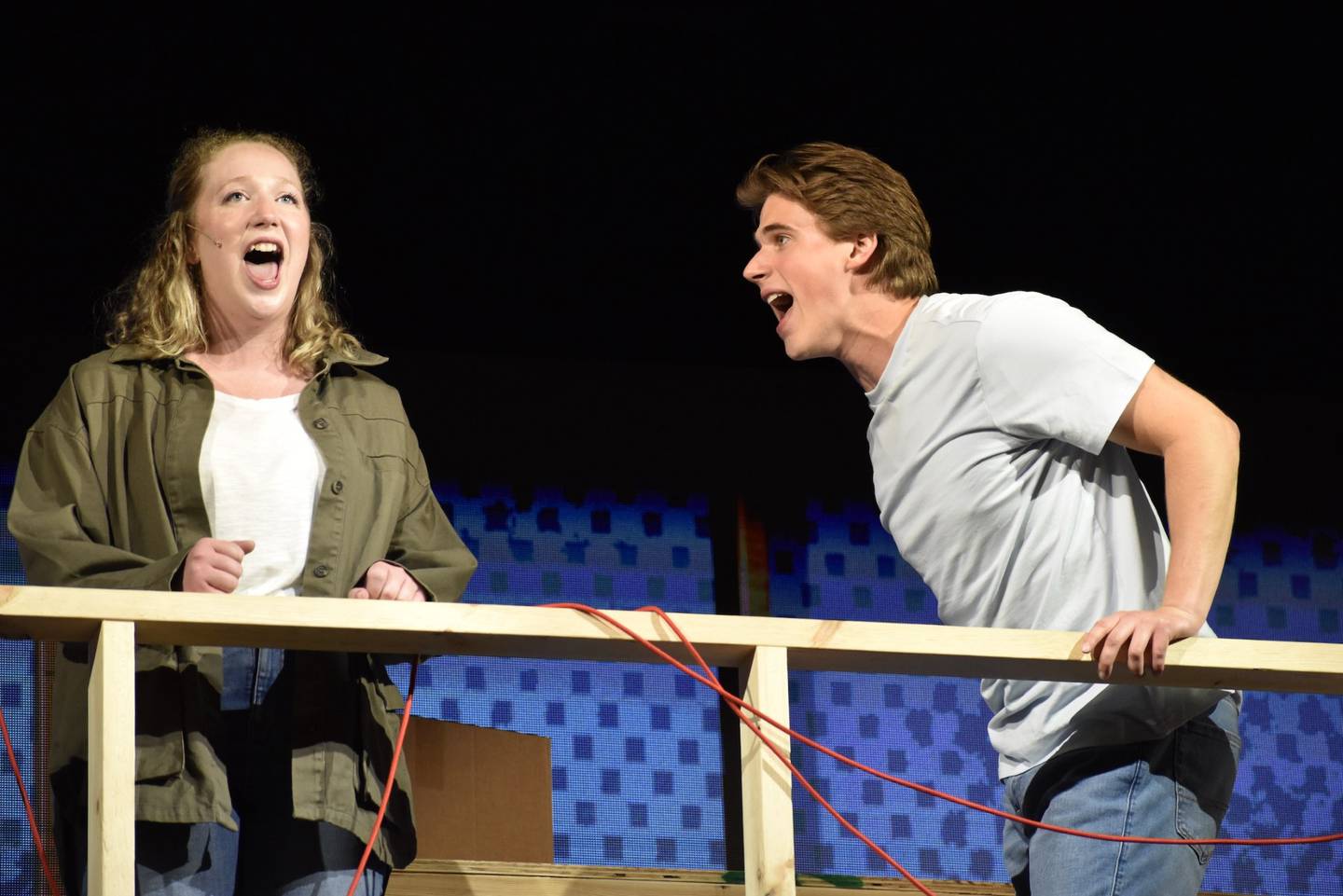 Hannah Babyak sings Super Boy and the Invisible Girl with Alec Ludacka appearing as Gabe
