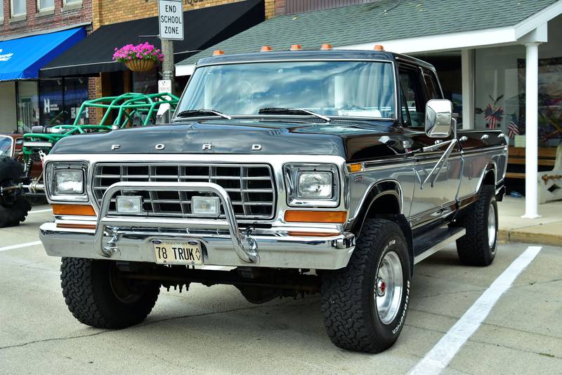 This 1978 Ford F-250 owned by Mike Morse took first place in the 4x4 truck category in the car show during the inaugural Make a Farmer festival in Prophetstown on Saturday, August 9, 2025. The event brought cars, trucks, semis, and tractors that lined Washington street for everyone's viewing pleasure.