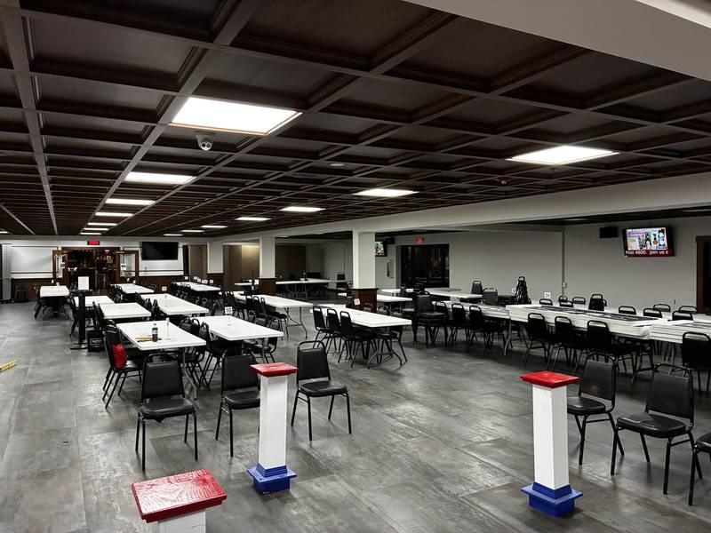 McHenry VFW Post 4600's newly-renovated Normandy Room. The post hopes to rent out the room for more weddings and events to support the non-profit's other activities.