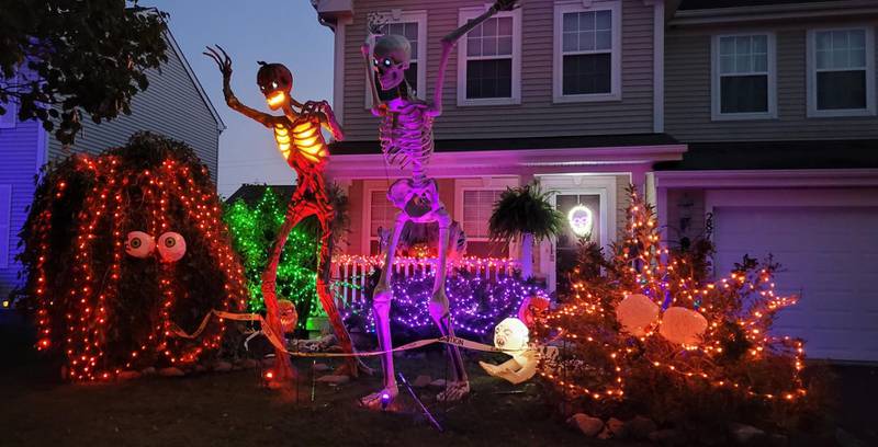 One of the homes on display during the 2021 Halloween Display Contest.