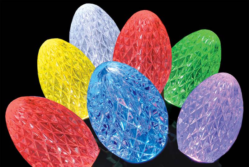GE offers the latest in lighting technology with its new iTwinkle holiday light sets and pre-lit Christmas trees. Each of the bulbs holds three LEDs – red, green and blue – that can be combined to create thousands of color choices.