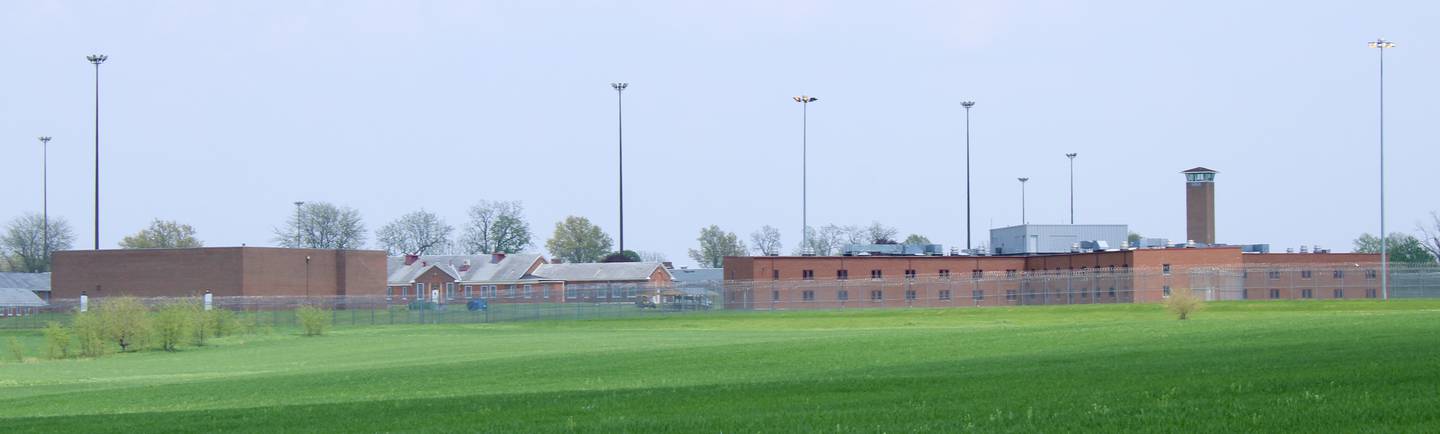 A view of Dixon Correctional Center from the west along Brinton Avenue in Dixon. The state's Capital Development Board announced on Thursday the prison was receiving  $4,420,600 to repair or replace the roofs on 15 buildings.