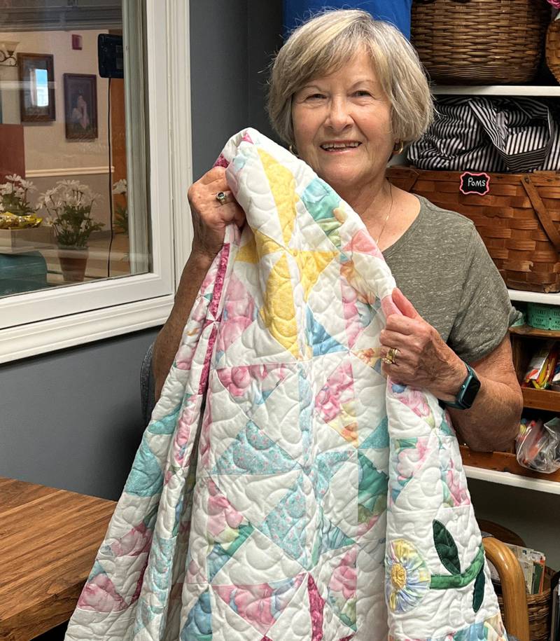 Trudi Webb is the winner of the FVCS quilt raffled off during the Sandwich Fair.