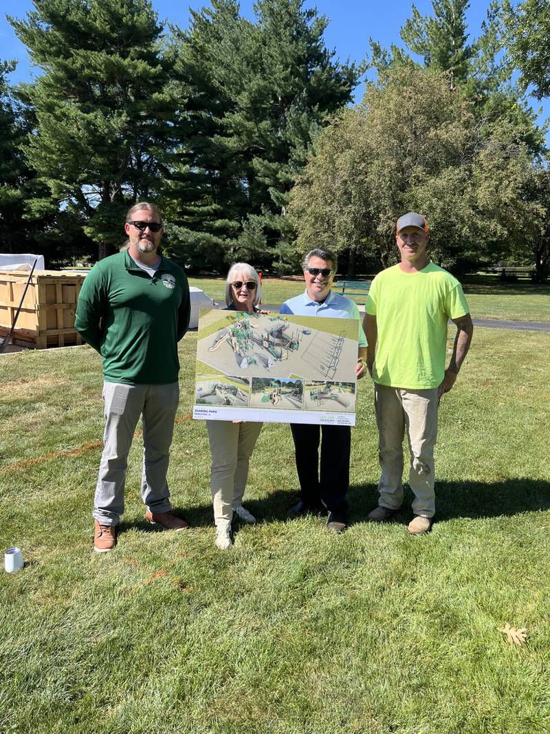 The Princeton Park District has officially begun work on the new all-inclusive playground at Zearing Park.