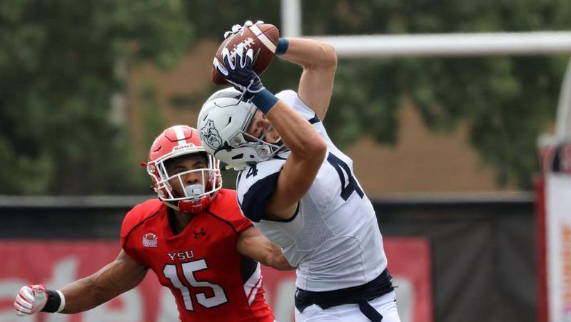 Ex-Geneva star Pace Temple set the school record for receptions in a season (85) and receiving yards (1,097) as a senior at Butler, and became the second player in program history to catch more than 200 passes.