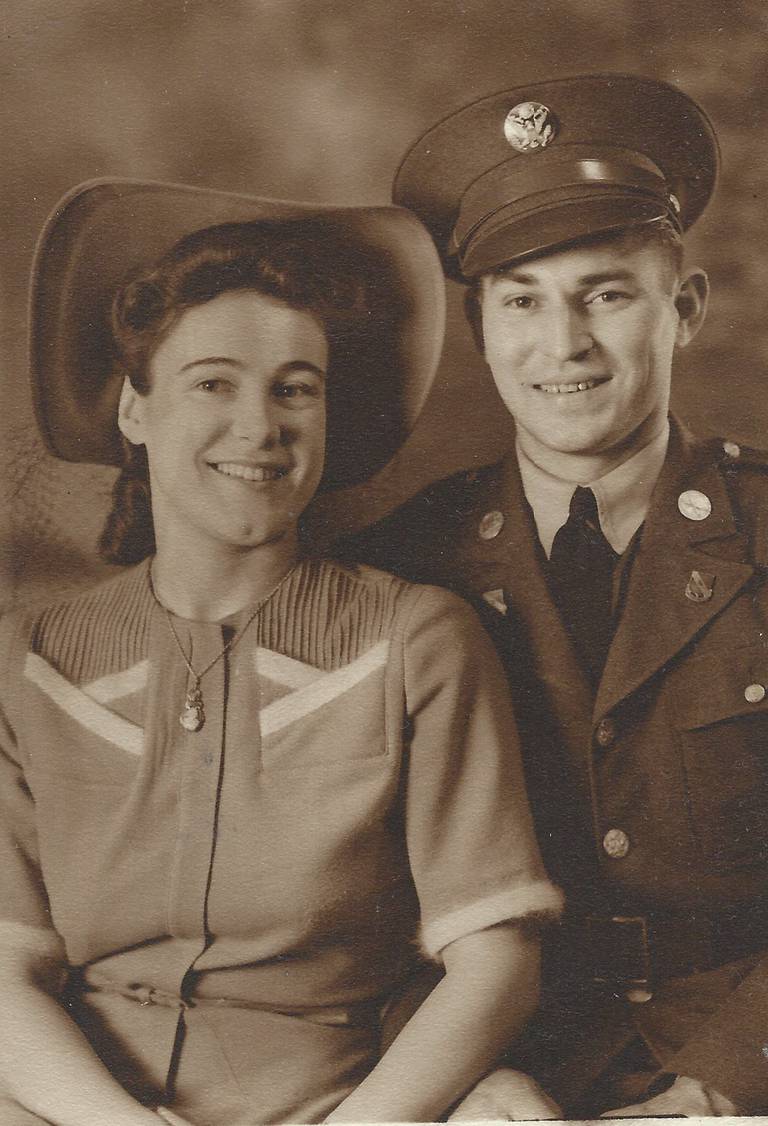 Muriel and Vernon Anderson, who wrote letters to each other and often traveled together during World War II.