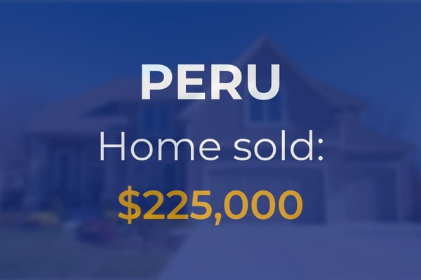 Sale closed in Peru: $225,000 for a single-family home