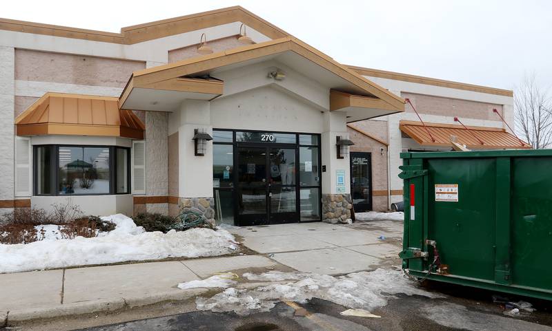 Construction crews are busy at work transforming the building at 270 N. Randall Road from Chen Chinese Cuisine to RISE, one of 9 marijuana dispensaries in Illinois owned by Green Thumb Industries, on Wednesday, Feb. 24, 2021 in Lake in the Hills. The store is targeting an open date of March 31.