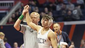 IC Catholic Prep senior Deven Casey is the Suburban Life Boys Wrestler of the Year