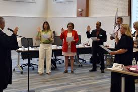 Fairgrieve named St. Charles School Board president, new members sworn in at first meeting