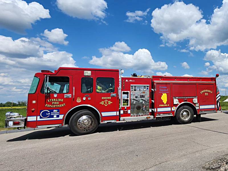 This Sterling fire engine, which had hit the 20-year mark and was being replaced, was donated to Ukraine and stationed in the Black Sea port of Odessa, through Ambulances for Ukraine. The nonprofit group was founded by Manson, who also is vice president of public relations for the OSF Healthcare System in Peoria.