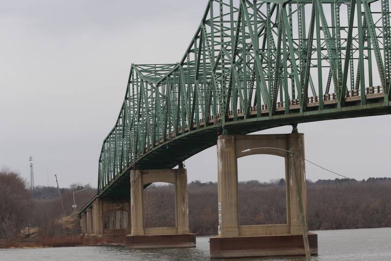 The Illinois Route 17 Bridge spans across the Illinois River on Tuesday, Feb. 14, 2023 in Lacon.