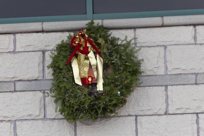The wreath will remain red as long as no holiday related fires occur in Dixon.