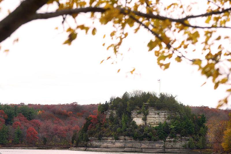 Though a few weeks late , the Fall Colors are now at their peak at Starved Rock State Park in Utica.