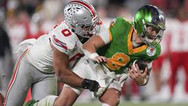 No. 6 Ohio State blasts top-ranked Oregon 41-21 in the Rose Bowl, advances to CFP semifinals