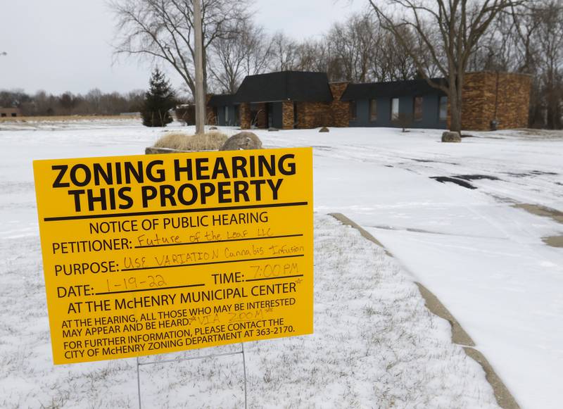 Future of the Leaf Infusers received permission from the McHenry City Council to rezone this building at 3900 Mercy Drive in McHenry, to open a marijuana infusion facility. The building, photographed on Friday, Feb. 4, 2022, is currently zoned for office use.