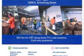 First American Recycling of Morris is collecting electronics on March 20 