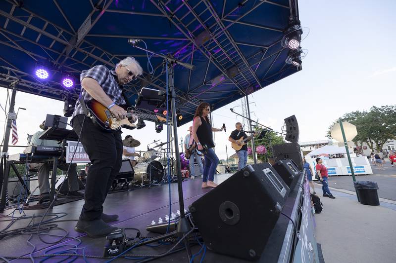 Out of Storage takes the G&M Kona Reagan Stage Thursday, July 3, 2025, at Petunia Fest in Dixon.
