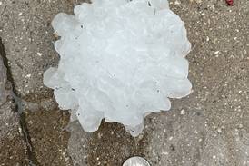NWS: Supercell that hit Kankakee may have produced record-sized 6-inch hailstone