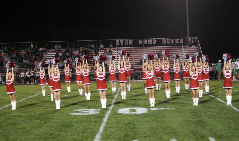 Ottawa Pirate poms perform during the Homecoming game against L-P on Friday, Oct. 4, 2024 at King Field.
