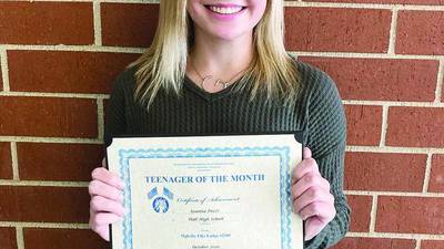 Oglesby Elks announces October Teens of the Month
