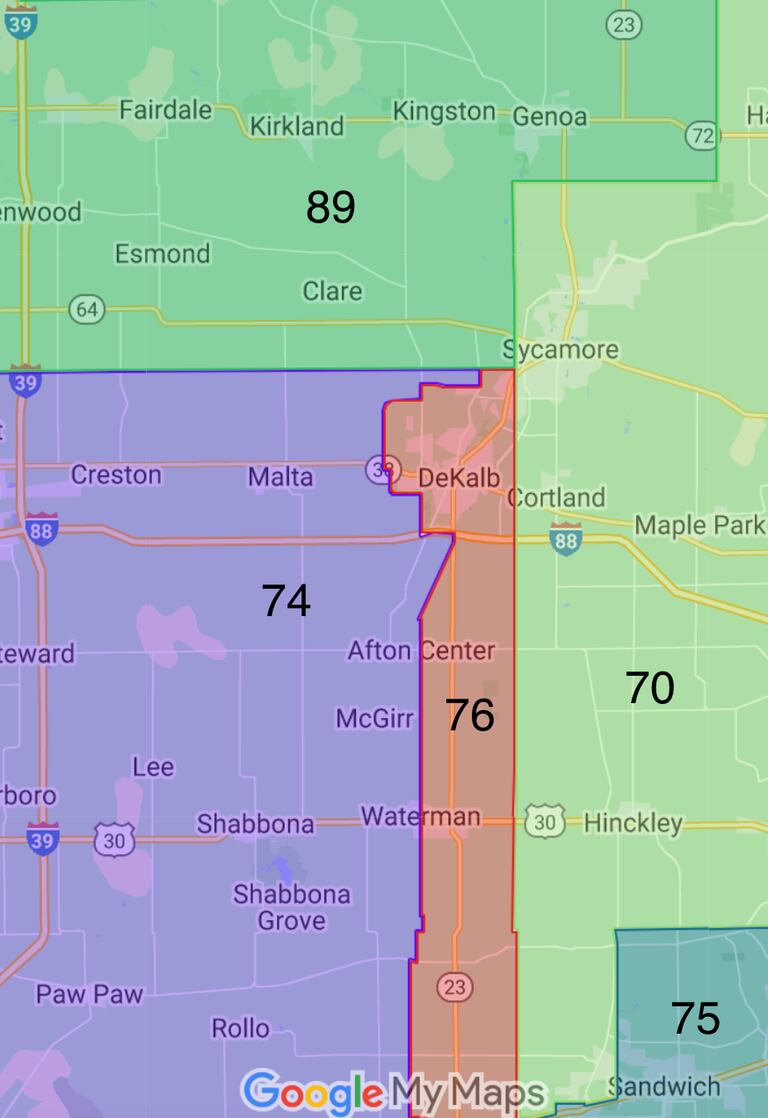 DeKalb County falls into five state legislative districts, including the 70th, 74th, 75th, 76th and 89th.