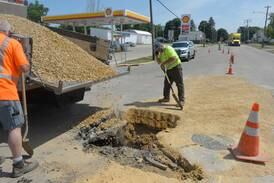 Sink hole pops up in Polo, but sort of at the right time 