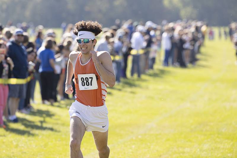 Kaneland’s David Valkanov places fourth Saturday, Oct. 22, 2022 class 2A cross country regional in Sterling.