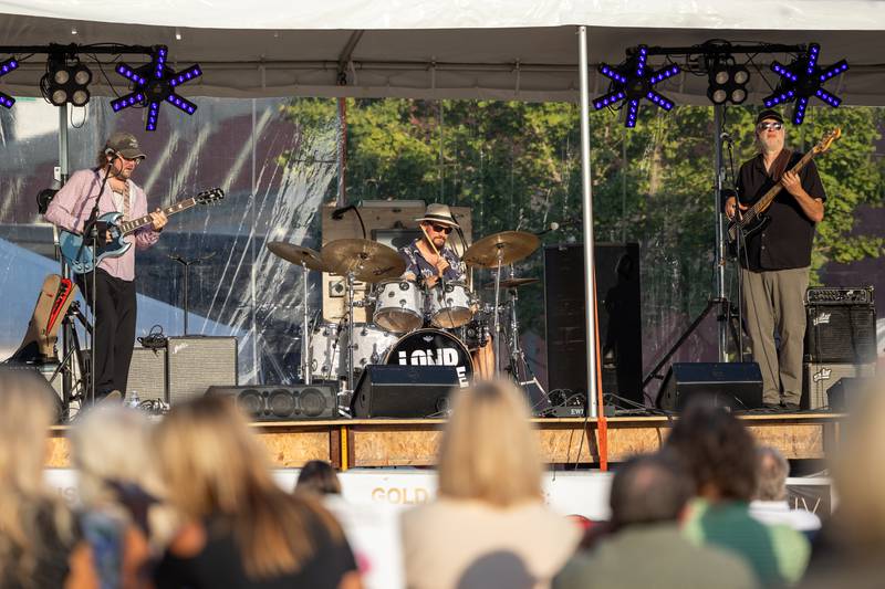 The Travis Reid Band performs in front packed crowd at the BBQ & Blues Fest on Saturday, Sept. 12, 2025 on First Street in La Salle.