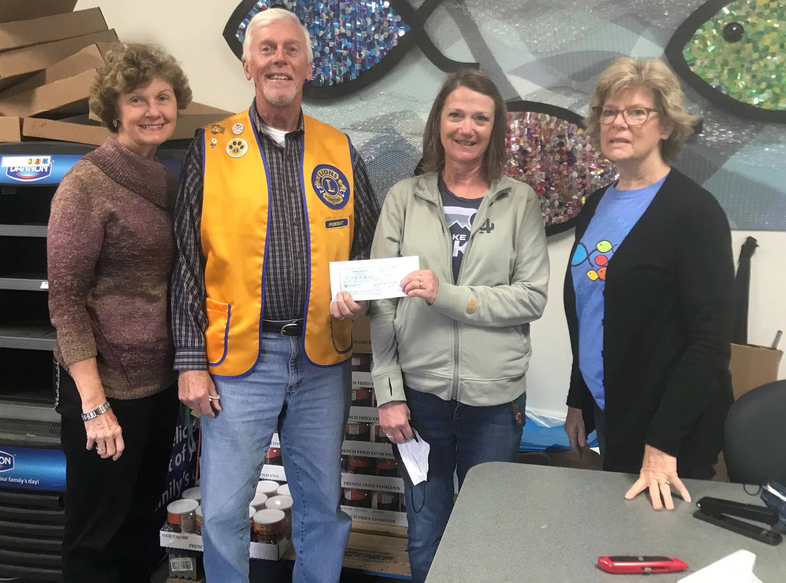 McHenry Lions Club donates to FISH of McHenry Food Pantry Shaw Local