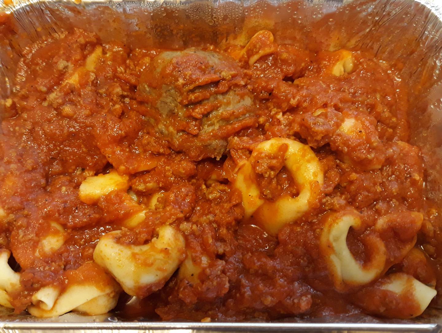 The tortellini is served with homemade bread at Corleone's in Morris.