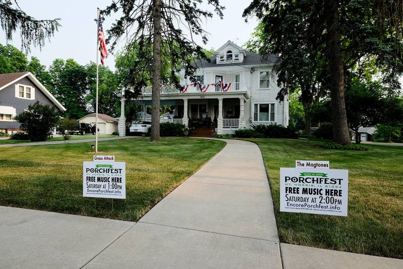 Dale and Carol Collins home on Brayton Road in Mt. Morris is one of the locations for live music during Porchfest.