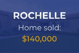 Sale closed in Rochelle: $140,000 for a single-family home