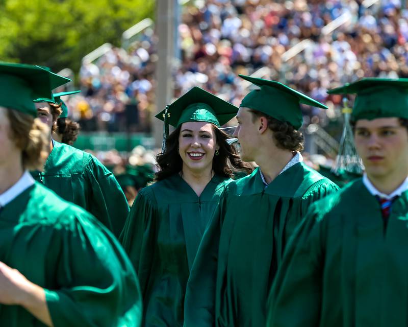 Graduates at the York High School Graduation Ceremony. May 21, 2023.