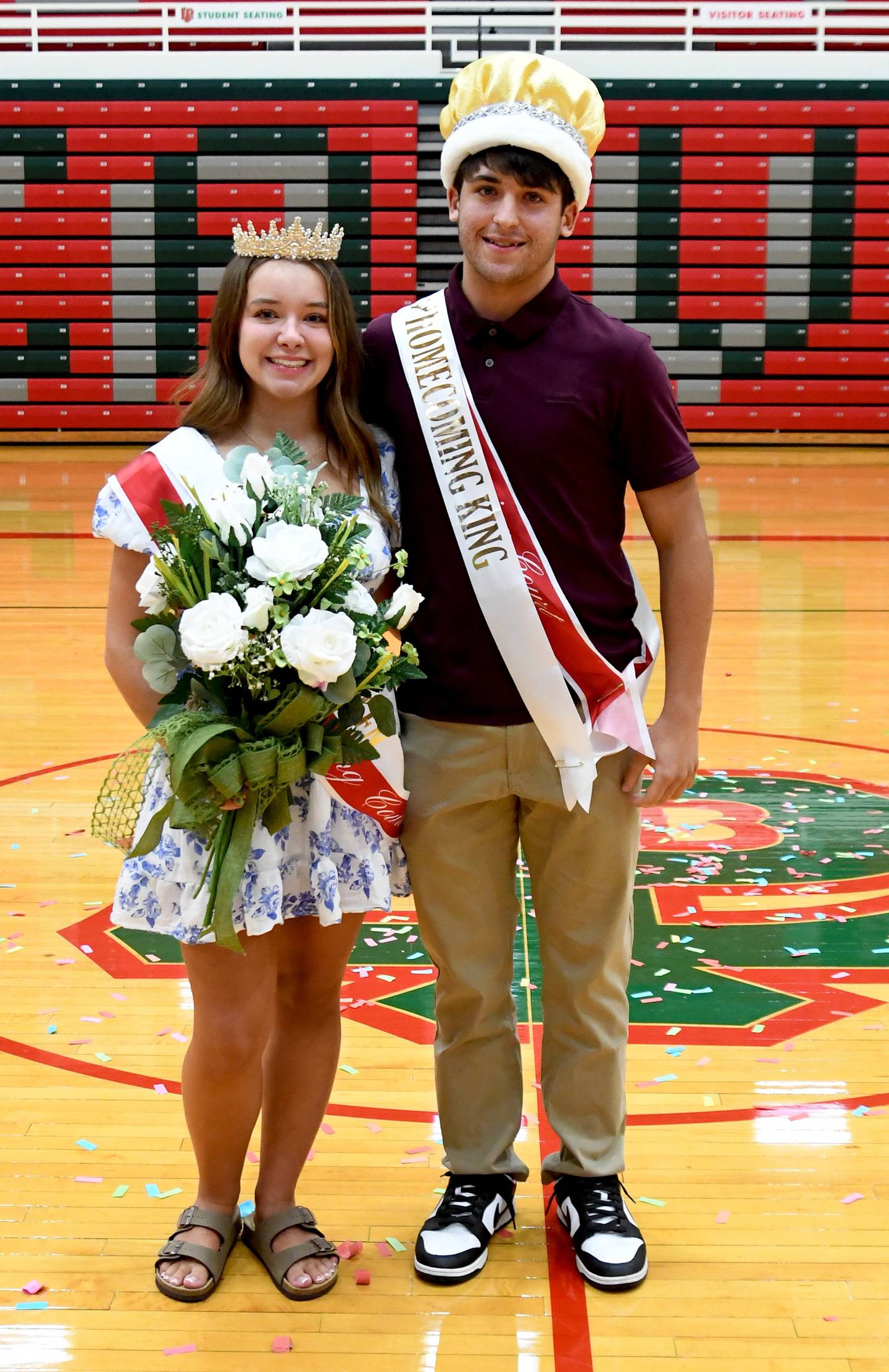 The 2024 Homecoming king and queen are seniors Sophie Ploch and Peyton Cumming.