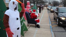 Santa visits Troy schools