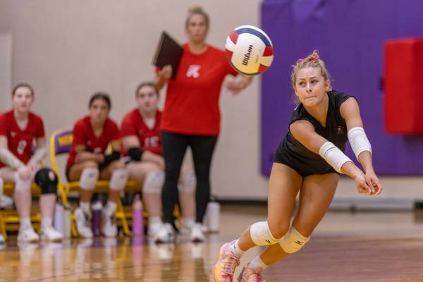 Photos: Hall tops Mendota in volleyball