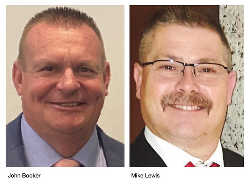 Candidates for sheriff in Whiteside County, incumbent Democrat John Booker and Republican challenger Mike Lewis.