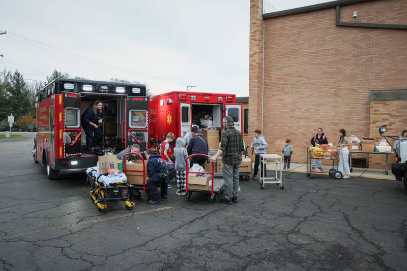 Nearly 4,000 items were donated to the Crystal Lake Food Pantry after a Fall 2025 Nunda Rural Fire Protection District and Prairie Grove District 46 food drive.