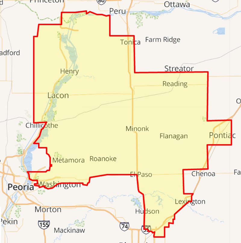The newly-drawn 105th District Illinois House of Representatives.