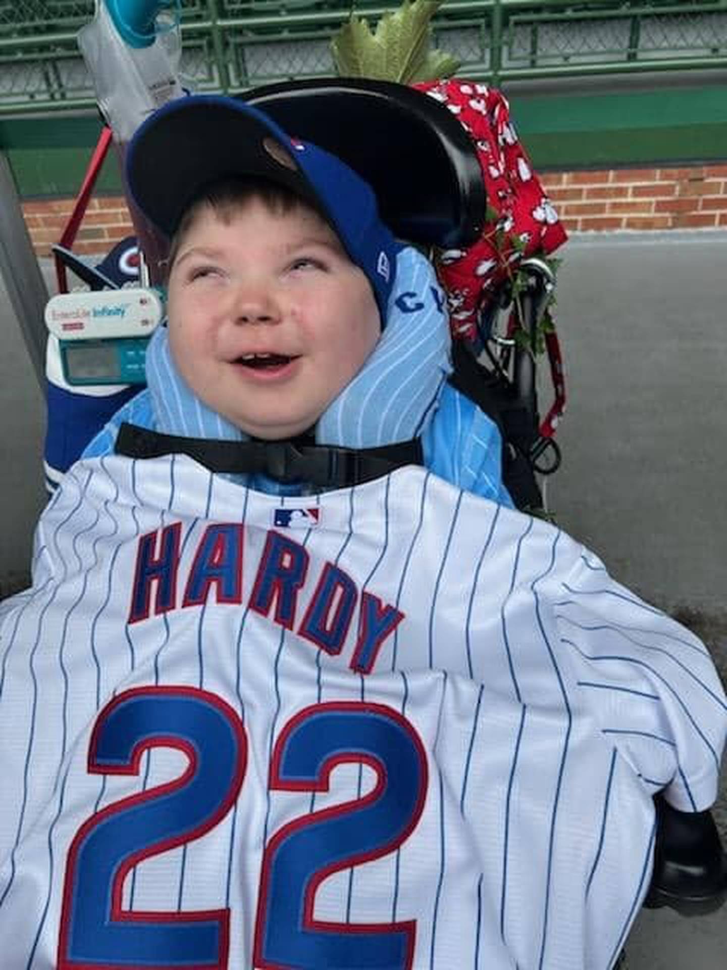 Lifelong Cubs fan Jonathan Wrigley Hardy, 13, of Joliet,  received the VIP treatment on Thursday, Aug. 25, 2022, as an Honorary Cubs Bat Kid at his first-ever Cubs game.