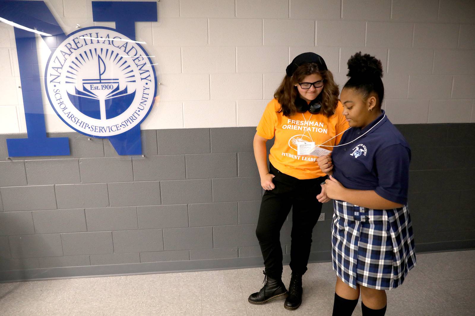 Photos Freshman orientation at Nazareth Academy in La Grange Park